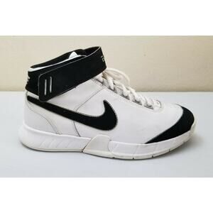 Nike Elite Hi BasketBall Shoes Size 6.5 Y Youth White Black Sneakers 317713-101